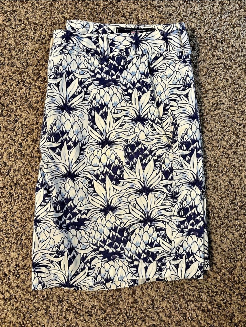 Vineyard Vines Breaker Shorts Men's Floral Hybrid Shorts Blue & White Waist 32